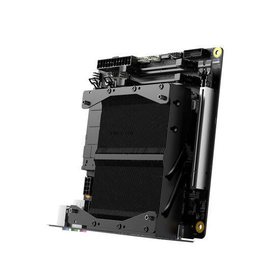Picture of MINISFORUM Motherboard BD795i SE Mini ITX NAS Motherboard, AMD Ryzen 9 7945HX, 16 C/32 T,PCIe 5.0 x16 Slot, Dual PCIe4.0 M.2 Support, DDR5,8K Triple Output(HDMI/DP/USB-C), RJ45 2.5G, USB 3.2