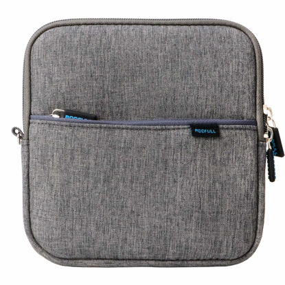Picture of ROOFULL External USB DVD Blu-ray Hard Drive Protective Storage Carrying Sleeve Case Pouch Bag, Compatible for Apple Superdrive, Magic Trackpad, Samsung/ASUS/Dell/LG External DVD Drive, Gray