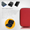 Picture of Hard Drive Carrying Case Bag Storage Organizer Universal Carry Pouch Compatible with Western Digital WD Elements Seagate, 2.5’’ EVA Shockproof Travel Case (Red)
