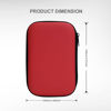 Picture of Hard Drive Carrying Case Bag Storage Organizer Universal Carry Pouch Compatible with Western Digital WD Elements Seagate, 2.5’’ EVA Shockproof Travel Case (Red)