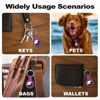 Picture of Linsaner Compatible with AirTag Case Keychain Air Tag Holder Silicone AirTags Key Ring Cases Tags Chain Apple AirTag GPS Item Finders Accessories（Deep Purple）