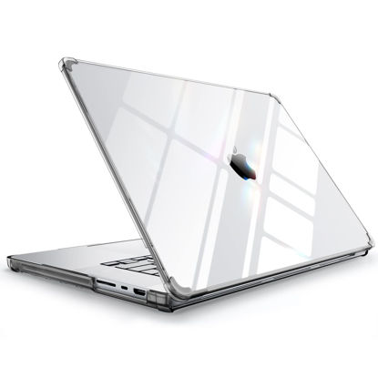 Picture of SUPCASE for MacBook Pro 14 Inch Case 2021-2024 Release (Unicorn Beetle Clear), M4/M3/M2/M1 Pro/Max Chip [Anti-Scratch] Slim Clear Cover Accessories for MacBook Pro 14'' with Touch ID, Black