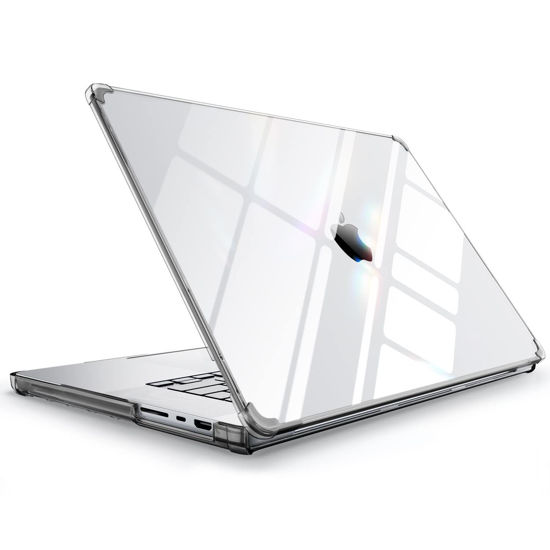 Picture of SUPCASE for MacBook Pro 14 Inch Case 2021-2024 Release (Unicorn Beetle Clear), M4/M3/M2/M1 Pro/Max Chip [Anti-Scratch] Slim Clear Cover Accessories for MacBook Pro 14'' with Touch ID, Black