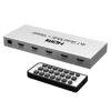 Picture of Kkf HDMI Quad Multi-Viewer 4x1 Seamless HDMI Switch - 4 Ports, IR Remote, Supports up to 1080p with IR Remote Control Support, DVD, Projector, PS4 Xbox (Silver)