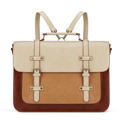 Picture of ECOSUSI Laptop Bag for Women Vegan Leather Messenger Bag Fashion Briefcase Backpack 15.6 inch Computer Satchel Bag