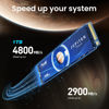 Picture of Fikwot FX660 1TB M.2 SSD, PCIe Gen 4x4 Dynamic SLC Cache - Speeds up to 4800MB/s M.2 2280 NVMe Internal SSD, Upgrade Storage for PC Computer, Laptop and PS5