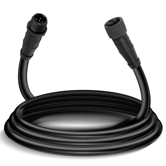 Picture of NMEA 2000 (N2K) 2 Meter (6ft 6 inches) Backbone Cables Drop Cables or Extension Cable Fit for Lowrance Simrad B&G Navico&Garmin Networks,5 Pin M12 Thread IP67 Waterproof Marine Grade NMEA 2000 Cable