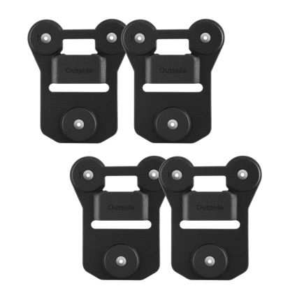 Picture of BOBLOV 2Packs Body Camera Magnet Mounts, 6pcs Magnets Optional, Universal Magnetic Suction Back Clip, Make from Black Silica,Stick to Clothes for Universal All Brand Body Camera(Two Pairs)