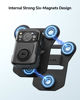 Picture of BOBLOV 2Packs Body Camera Magnet Mounts, 6pcs Magnets Optional, Universal Magnetic Suction Back Clip, Make from Black Silica,Stick to Clothes for Universal All Brand Body Camera(Two Pairs)