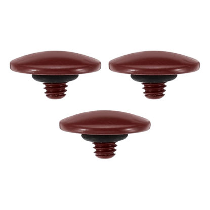 Picture of PATIKIL Camera Shutter Button, 3 Pack Soft Shutter Release Button Pure Copper Camera Button Convex Suitable for Nikon for Fujifilm for Leica DSLR/SLR Camera, Dark Red