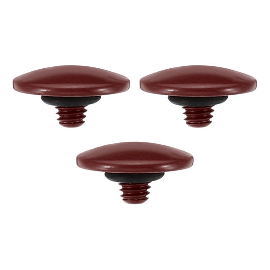 Picture of PATIKIL Camera Shutter Button, 3 Pack Soft Shutter Release Button Pure Copper Camera Button Convex Suitable for Nikon for Fujifilm for Leica DSLR/SLR Camera, Dark Red