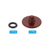 Picture of PATIKIL Camera Shutter Button, 3 Pack Soft Shutter Release Button Pure Copper Camera Button Convex Suitable for Nikon for Fujifilm for Leica DSLR/SLR Camera, Dark Red
