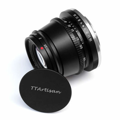 Picture of TTArtisan 35mm F1.4 APS-C Manual Focus Lens for Olympus Macro 4/3 Mount Cameras Like E-M1X E-M1 Mark III E-M5 Mark III E-M10 Mark III S E-M10 Mark IV E-PL10 E-PL9 E-PL8 Pen-F Black