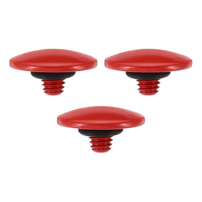 Picture of PATIKIL Camera Shutter Button, 3 Pack Soft Shutter Release Button Pure Copper Camera Button Convex Suitable for Nikon for Fujifilm for Leica DSLR/SLR Camera, Red