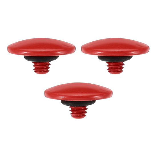 Picture of PATIKIL Camera Shutter Button, 3 Pack Soft Shutter Release Button Pure Copper Camera Button Convex Suitable for Nikon for Fujifilm for Leica DSLR/SLR Camera, Red