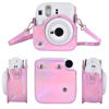 Picture of Sunmns Mini 12 Instant Camera Case, PU Leather Protective Compact Case Compatible with Instax Mini 12 Instant Camera (Bright Pink)