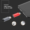 Picture of JXMOX USB C to Micro USB Adapter, (4-Pack) Type C Female to Micro USB Male Convert Connector Support Charge Data Sync Compatible with Samsung Galaxy S7/S7 Edge, Nexus 5/6 and Micro USB Devices (Red)