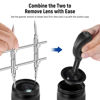Picture of NEEWER Lens Sucker and Spanner Kit, IC Pick Up Vacuum Suction Pen with 7 Interchangeable Suction Cups and Curved Tips Camera Lens Spanner Wrench Stainless Steel Tool for Lens Repairing and Cleaning