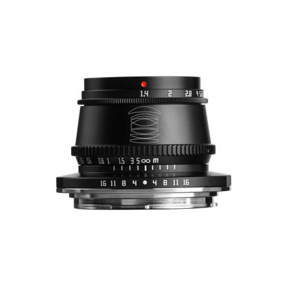 Picture of TTArtisan 35mm F1.4 APS-C Manual Focus Lens for Canon RF Mount Camera Compatible Like R7 APS-C Model R10 EOS R RP R5 R6(Black)