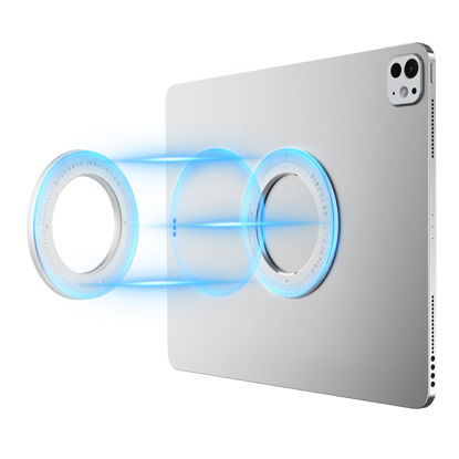 Picture of Nillkin iPad Magnetic Wall Mount Holder, Tablet Holder Magnets Mount for Kitchen car,Kids,Bathroom, Bedroom, Home,Car headrest Backseat Tablet Mount Stand, Smart Home hub Mount (White)