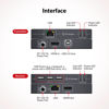 Picture of AV Access 4K HDMI KVM Extender, 120m/394ft Ethernet Extender Over Cat5e/6, 1080P@120Hz, 3X USB 2.0 Ports, Zero-Latency, Plug and Play, KVM Webcam Extender for Gaming, Data Centers & Classrooms