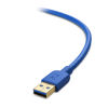 Picture of Cable Matters Long USB 3.0 Cable (USB 3 Cable, USB 3.0 A to B Cable) in Blue 10 ft