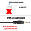 Picture of GINTOOYUN 2 Pcs RJ9 to 3.5mm Audio Jack Cisco Telephone Cable RJ9 4P4C to 3.5mm Audio Male Plug Fixed Cisco Telephone Cable for Fixing Telephone Sets,Earphones,etc(32.6Inch)