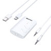 Picture of TV Bluetooth 5.3 Transmitter/Receiver 2-in-1 Mini Wireless Adapter with Headphones Dual Pairs, 3.5mm Aux Audio Jack, Aptx Low Latency for Airplane/Earbuds/Car/Stereo/Treadmill/Tablets - White