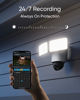 Picture of eufy Floodlight Camera E340 with AC Cable, Security Camera Outdoor, 360° PTZ, 24/7 Recording, 2.4G/5G Wi-Fi, 2000 LM, Motion Detection, Built-in Siren, Dual Cam, HB3 Compatible, No Monthly Fee