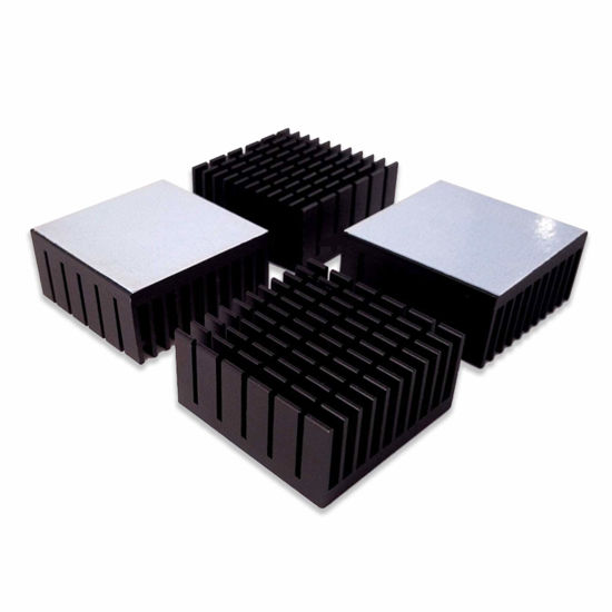 Picture of Easycargo 40mm Heatsink Kit 40mmx40mmx20mm + 3M8810 Thermal Conductive Adhesive Tape, Cooler Aluminium Heat Sink for Cooling 3D Printers Stepper Motor TEC1-12706 Thermoelectric Peltier Cooler 40x40x20