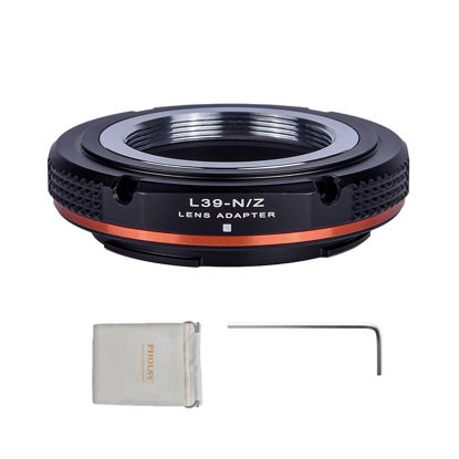 Picture of PHOLSY Lens Mount Adapter Manual Focus: Compatible with Leica L39 M39 LTM Lens to Nikon Z Camera Body