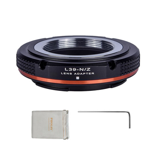 Picture of PHOLSY Lens Mount Adapter Manual Focus: Compatible with Leica L39 M39 LTM Lens to Nikon Z Camera Body