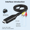 Picture of Composite AV/RCA CVBS to HDMI Cable Adapter (Male) 1080P Video Audio Converter Mini AV2HDMI Adapter Converter Box PAL/NTSC for TV/PC/ PS3/ STB/Xbox HDTV Projector