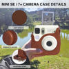 Picture of WOGOZAN Carrying Case for Fujifilm Instax Mini SE/7+/7s/7c Instant Film Camera, Protective Case PU Leather Case for Instax Mini SE Case with Adjustable Shoulder Strap (No Camera) - Brown