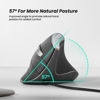 Picture of Nulea M504 Wired Vertical Mouse, USB Ergonomic Optical Mouse with 4 Adjustable DPI, 11 RGB Backlight Modes, Compatible for Laptop, PC, Desktop, Mac, Grey