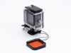 Picture of Reflex Camera 60M/196FT Waterproof Protective Underwater Dive Housing Case with Bracket and Dive Filter for Go Pro Hero 9-13 - Clear Casing