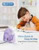 Picture of TriPole USB Desk Fan 4.5 Inches Portable Mini Fan Powerful 3 Speeds Wind Personal Desktop Fan with 360° Head Rotation for Home Office Car Indoor Outdoor Light Purple