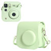 Picture of WOGOZAN Carrying Case for Fujifilm Instax Mini SE/7+/7s/7c Instant Film Camera, Protective Case PU Leather Case for Instax Mini SE Case with Adjustable Shoulder Strap (No Camera) - Green
