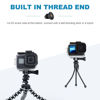 Picture of YALLSAME Tripod Mount for GoPro Tripod Mount Adapter with Thumb Screws Compatible with GoPro Hero 13 12 11 10 9 8 7 6 5 4 3 3+ 2 1 Session Fusion MAX DJI Osmo Action Camera