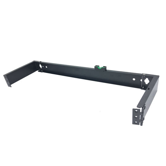 Picture of Jingchengmei 1U Hinged Wall Mount Bracket for 12/24 Port Patch Panel- 6-inch Deep Horizontal Rack for 19" Data Network, Phone Terminations or Other Networking Equipments Including Screws (JCM-HWMB1U)