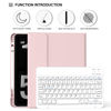 Picture of BQDIYOO Case for iPad 10th Generation with Keyboard, 10.9 inch iPad 10 case 2022 with Pencil Holder, Wireless Keyboard Case Slim Lightweight Soft Case Auto Wake Sleep, Pink