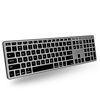 Picture of Macally Backlit Bluetooth Keyboard for Mac (2024 Upgraded Battery) - Compatible Apple Keyboard Wireless - Multi-Device Keyboard for MacBook Pro/Air, iMac, iMac Pro, Mac Mini, Mac Pro