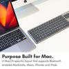 Picture of Macally Backlit Bluetooth Keyboard for Mac (2024 Upgraded Battery) - Compatible Apple Keyboard Wireless - Multi-Device Keyboard for MacBook Pro/Air, iMac, iMac Pro, Mac Mini, Mac Pro