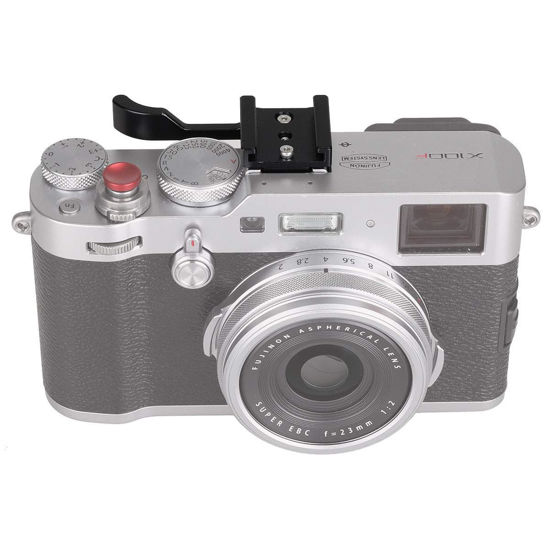 Picture of WEPOTO Hot Shoe Thumb Up Rest Hand Grip,with cold Shoe， Compatible with Olympus Fuji