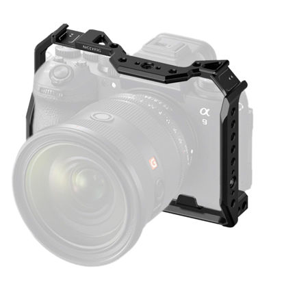 Picture of NICEYRIG A9 III Compact Cage for Sony Alpha 9 III Mirrorless Camera, Lightweight Full Cage with NATO Rail Cold Shoe Quick Release Bottom Plate for ARCA-Swiss Style - 582