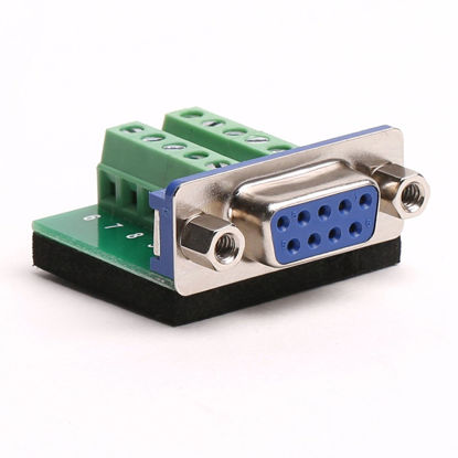 Picture of DB9 Breakout Board DB9 RS232 Serial Female to Terminal Block 10 Pin Adapter(Ultra Small Size)