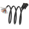 Picture of Jienk 6.56Ft 24AWG VGA Male RS232 15Pin Serial Extension Cable, DB15 3Row 15-Pin Gold Plated Connector with Bare Wire End Cable