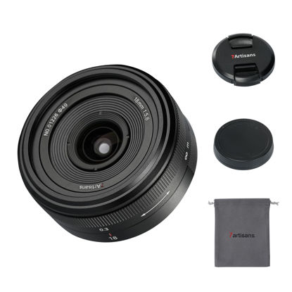 Picture of 7artisans 18mm f5.6 Full-Frame Manual Focus Ultra-Thin Lens Compatible for Leica Panasonic L S1 S5 S9 Serise DC-S1H,DC-S5M2,LUMIX S9 Mirrorless Camera