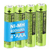 Picture of EOCIK BK-40AAABU 4 Pack NI-MH 400mAh Rechargeable AAA Batteries for Panasonic 1.2V AAA Rechargeable Battery for Cordless Phones