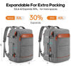 Picture of Bagsure Travel Backpack, 42L Carry on Luggage, Flight Approved Expandable Backpack, Laptop Backpack, Hidden Shoulder Straps Weekender Bags for Women Men, Suitcase with Packing Cubes and Shoe Pocket